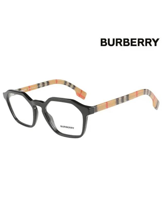 Burberry Eyewear Square Horn-Rim Eyeglasses Black