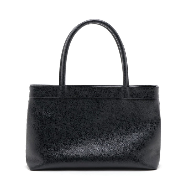Top Quality Chanel Coco Caviar S Handbag Black Gold  9th