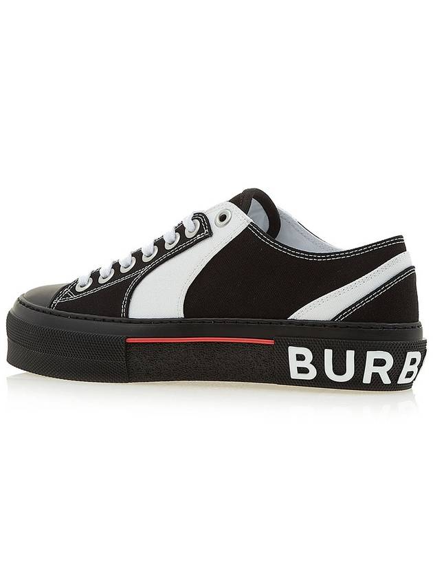 Burberry Color Block Logo Detail Low Top Sneakers Black
