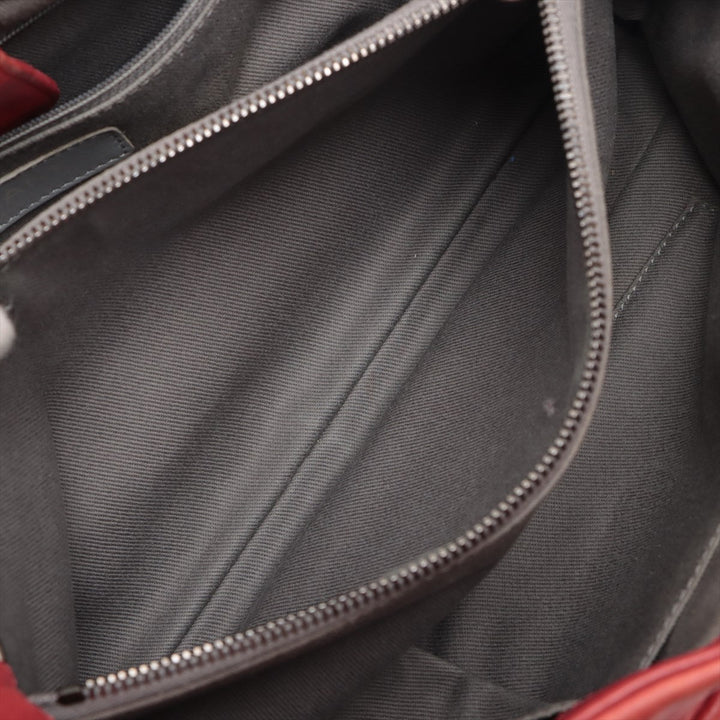 Top Quality Chanel Coco Leather Chain Top Bag Red Black X Silver G  18th