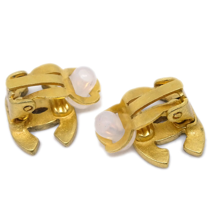 Top Quality Chanel Gold CC Earrings Clip-On 99A