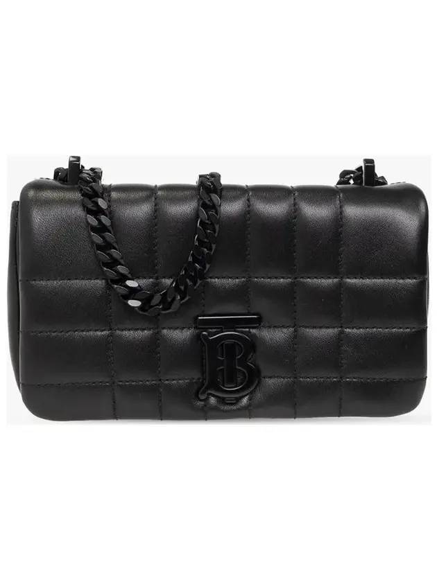 Burberry Lola Quilting Leather Small Shoulder Bag Black