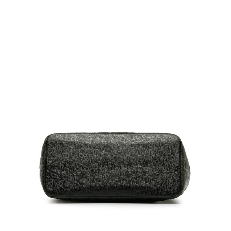 Top Quality Chanel   Cocomark Tooth Bag Handbag Black Caviar   Chanel