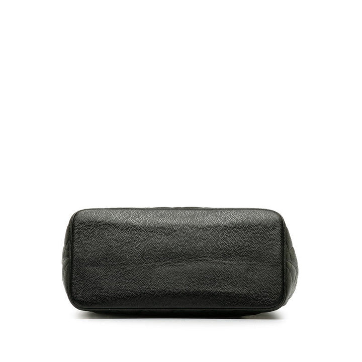 Top Quality Chanel   Cocomark Tooth Bag Handbag Black Caviar   Chanel