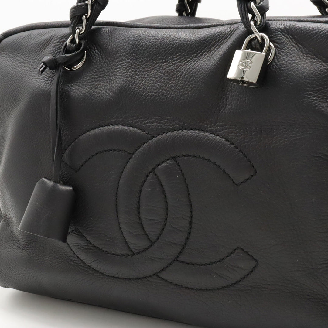 Top Quality Chanel Luxury Line Coco Shoulder Bag Semi-Shoulder Mini Boston Bag Black Black Silver Gold A32919