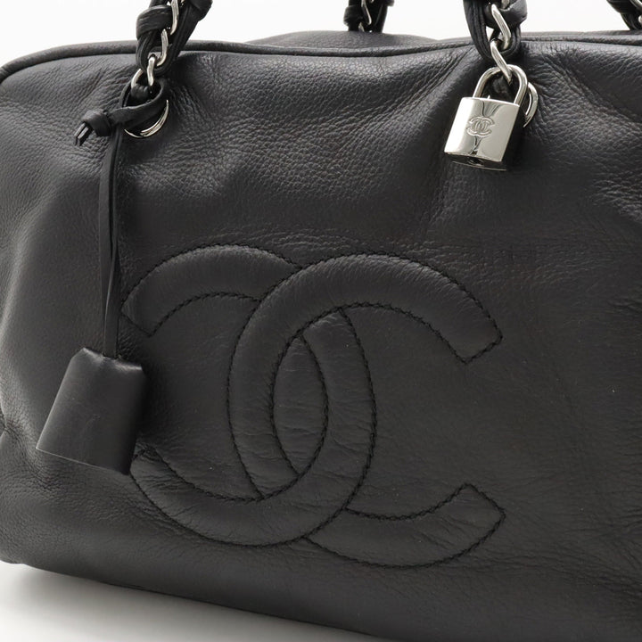 Top Quality Chanel Luxury Line Coco Shoulder Bag Semi-Shoulder Mini Boston Bag Black Black Silver Gold A32919