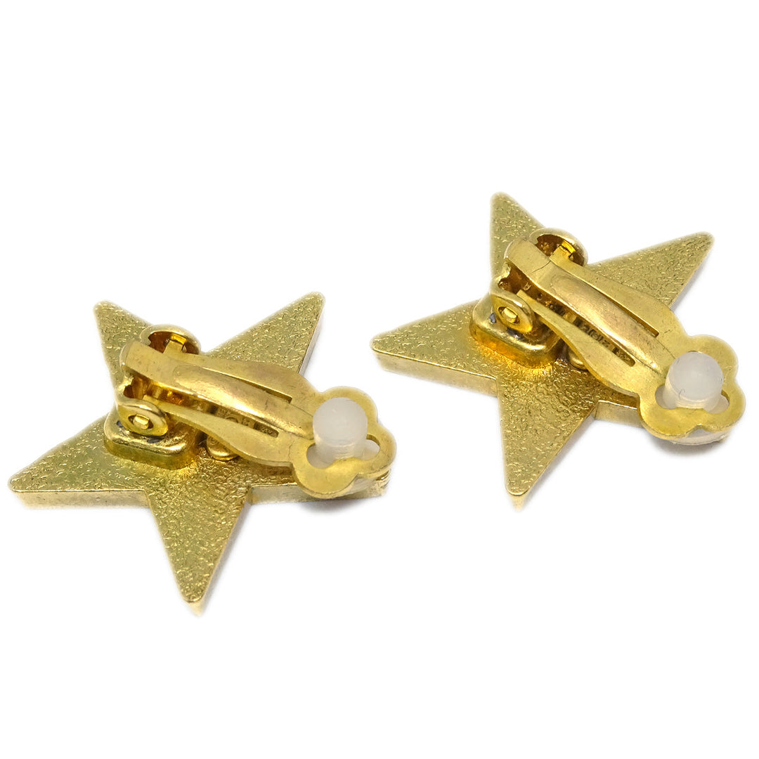 Top Quality Chanel Star Earrings Clip-On White 01P