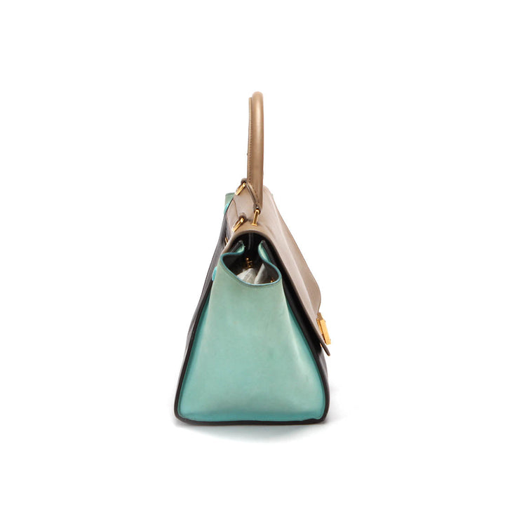 Celine Tri-Color Leather Trapeze