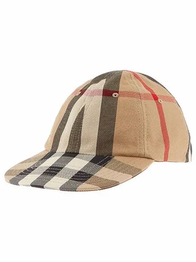 Burberry Reversible Vintage Check Cotton Ball Cap Archive Beige