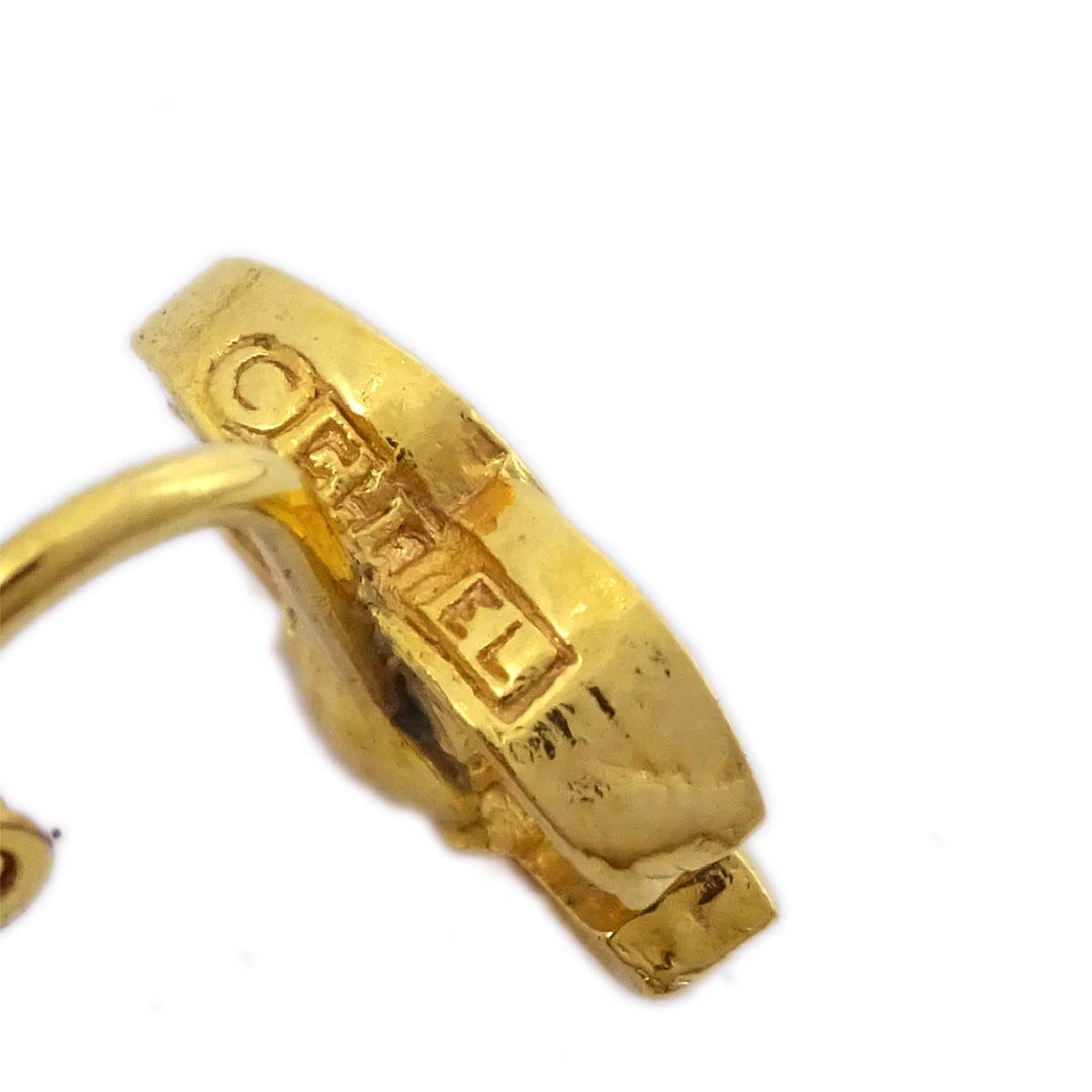 Top Quality Chanel CC Earrings Clip-On Gold 233