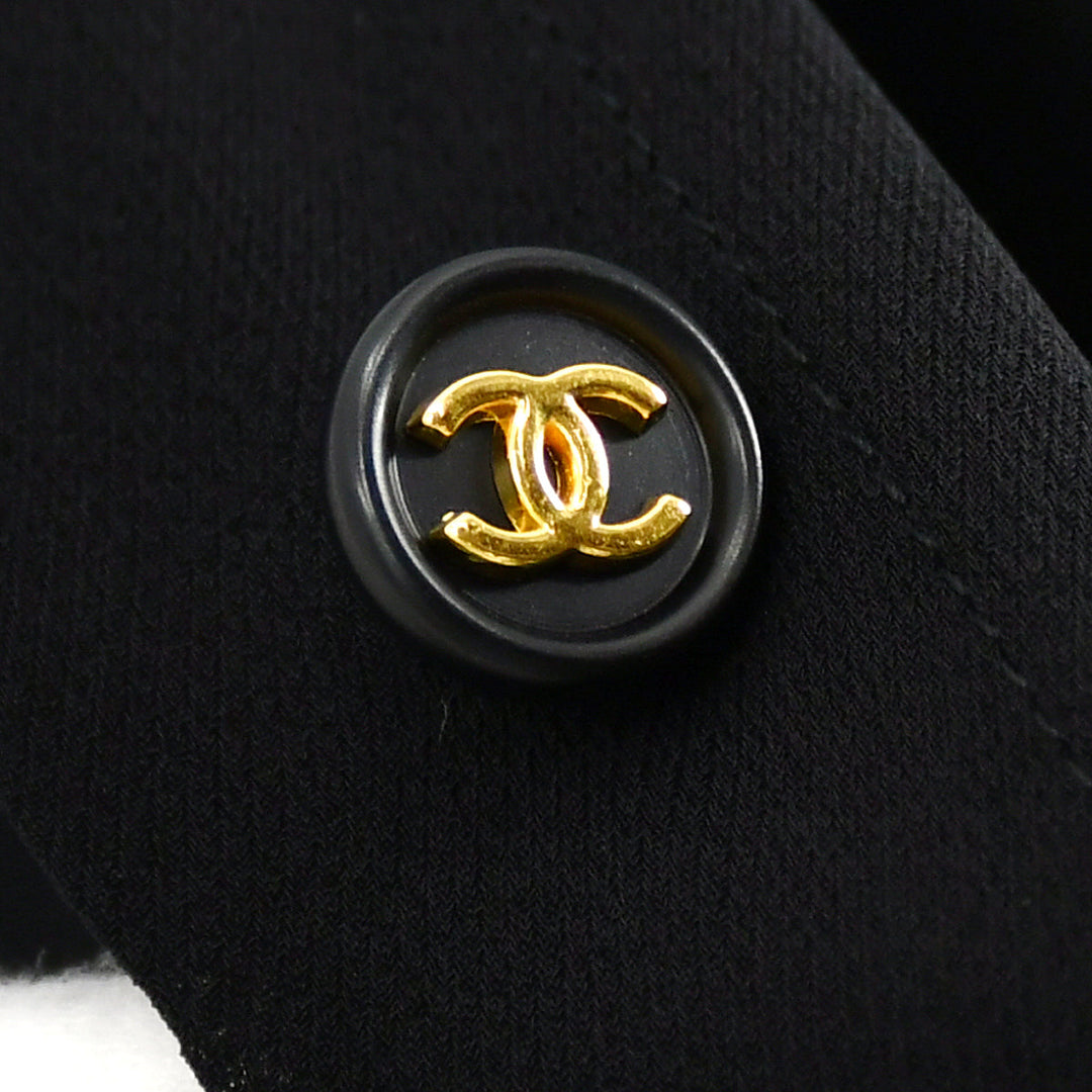 Top Quality Chanel Sleeveless Dress Black 97P #36