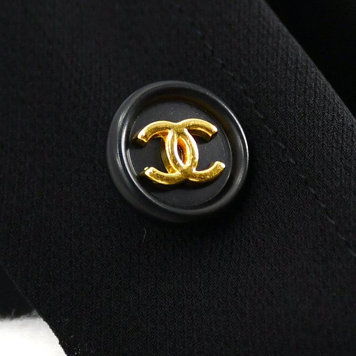 Top Quality Chanel Sleeveless Dress Black 97P #36