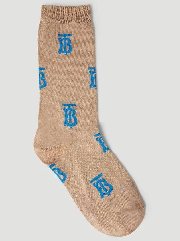Burberry Logo Socks Beige