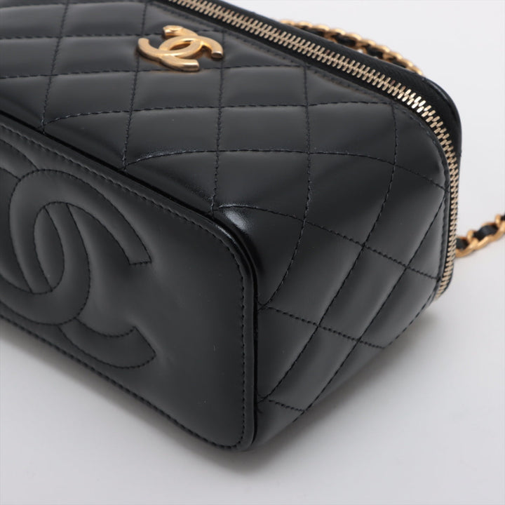 Top Quality Chanel Mattress kin Chain Shoulder Bag Vanity Black Gold