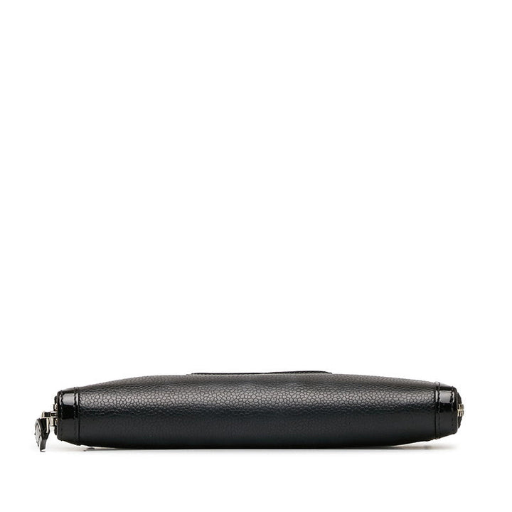 Top Quality Chanel Coco Long Wallet Black Leather  Chanel