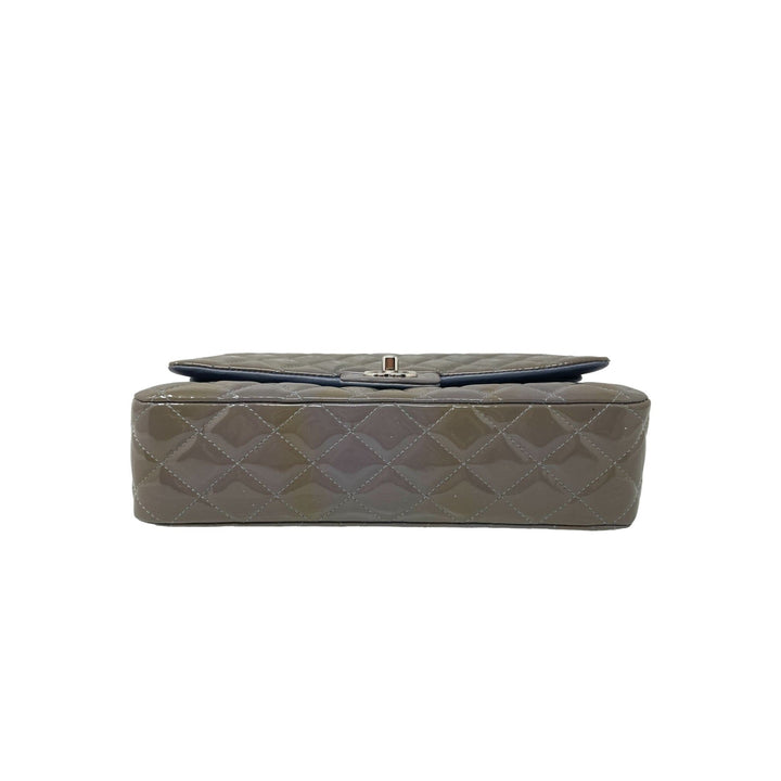 Top Quality Chanel Top Quality Chanel Classic Patent Medium Double New Bag - Grey