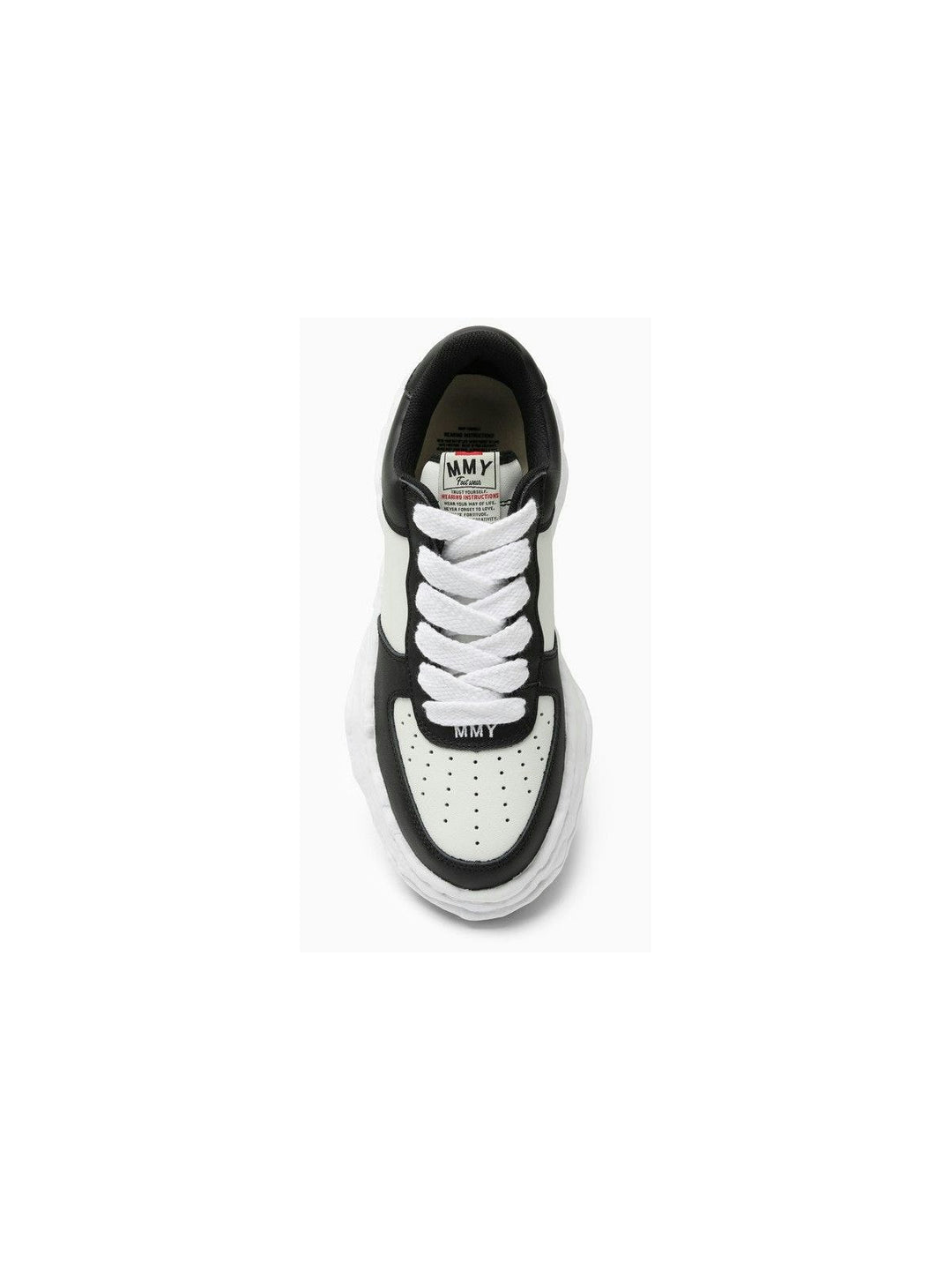 LOW WAINE OG WHITE/BLACK LEATHER TRAINER