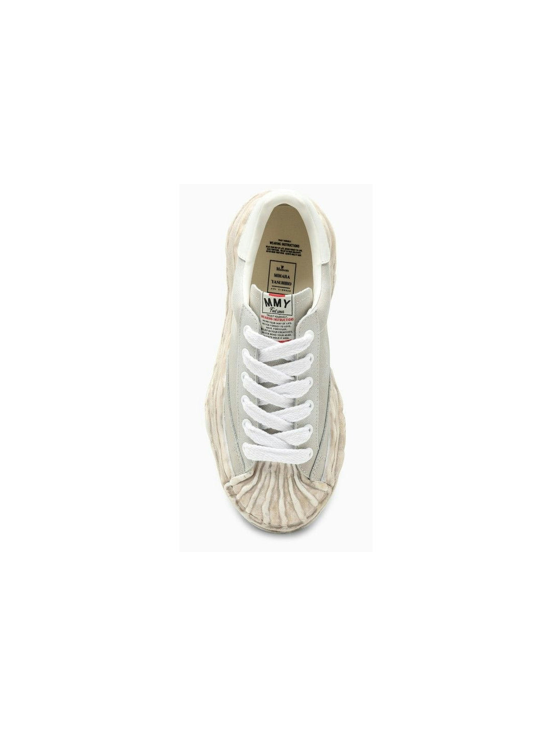 BLAKEY LIGHT GREY LEATHER LOW TRAINER