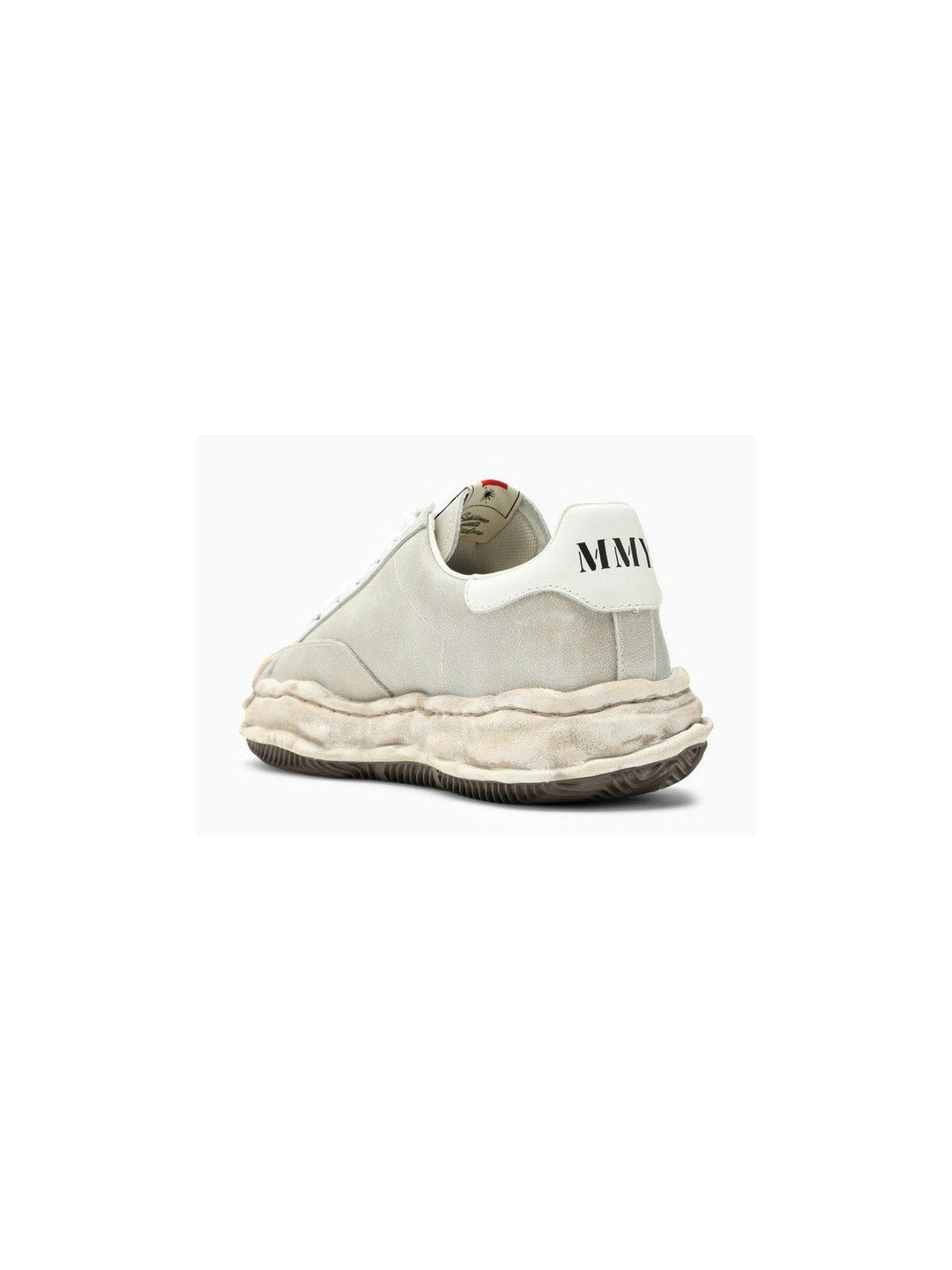 BLAKEY LIGHT GREY LEATHER LOW TRAINER