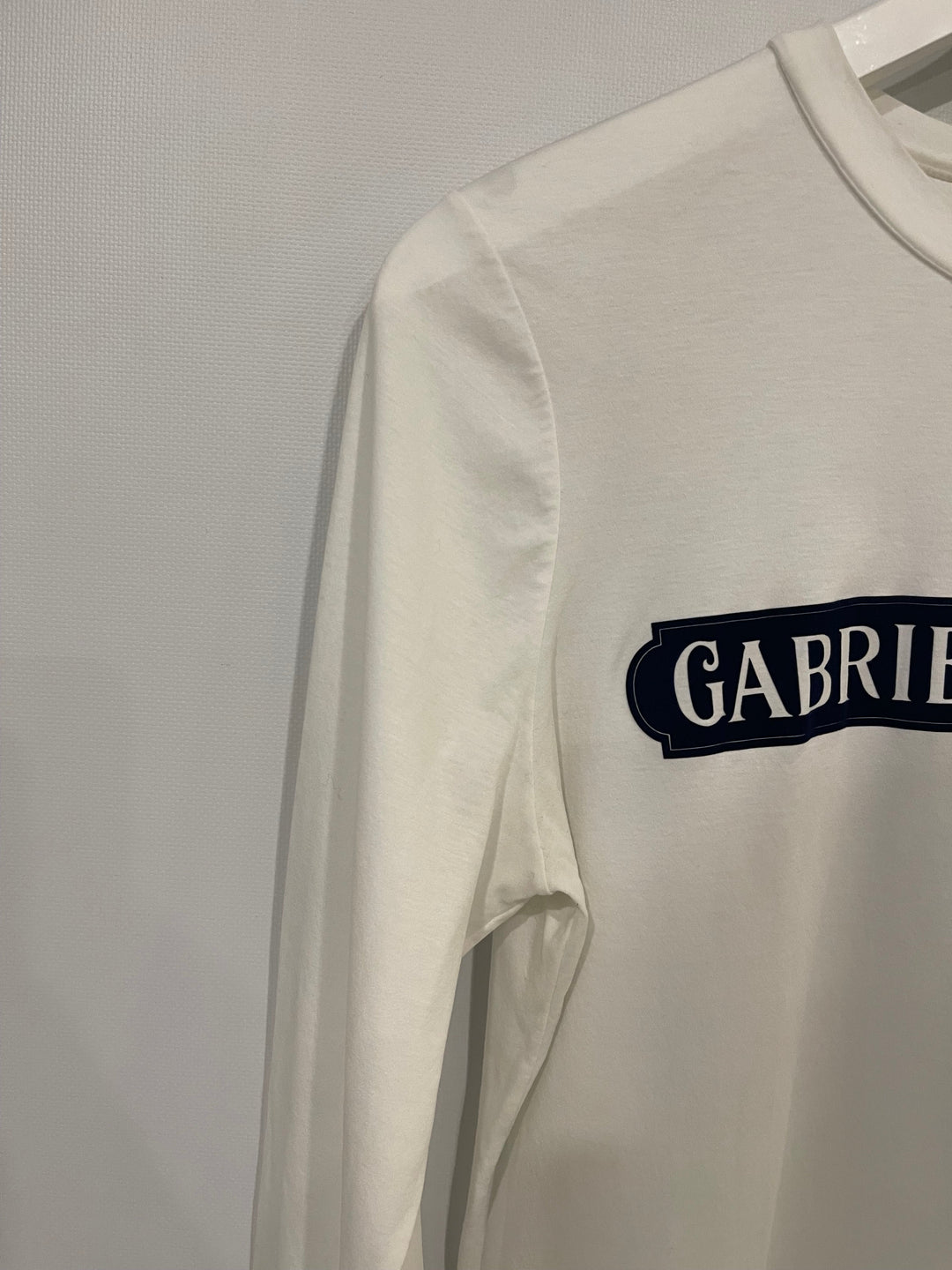 Top Quality Chanel White Short Sleeve Top with Gabrielle Top Quality Chanel Logo Size FR 38 (UK 10)