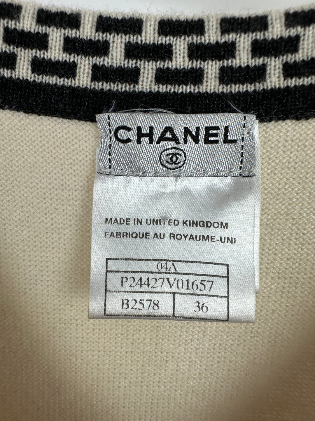 Top Quality Chanel 04A Cashmere Midi Dress and Longline igan Set With Grey Trim Detail FR 36 (UK 8)