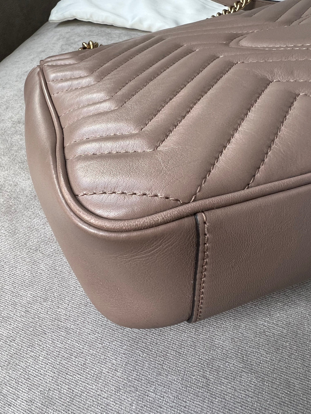 Gucci GG Dusty Pink Marmont Medium Shoulder Bag (RRP £2,070)