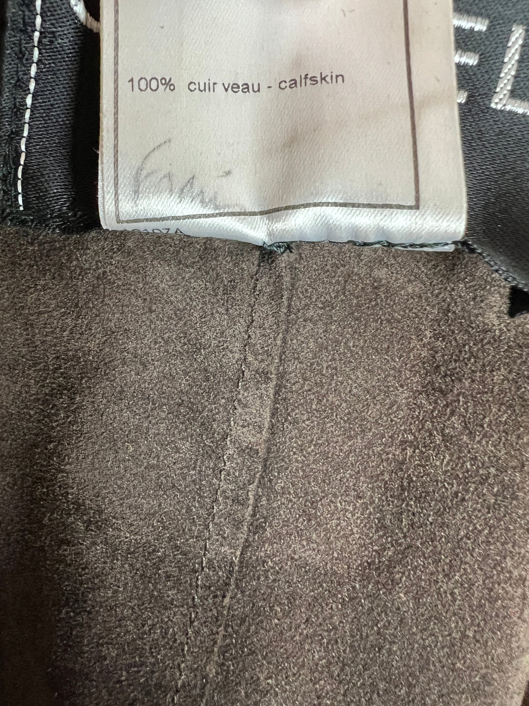 Top Quality Chanel Vintage 02/A Long Line Leather Jacket Size FR 38 (UK 10)