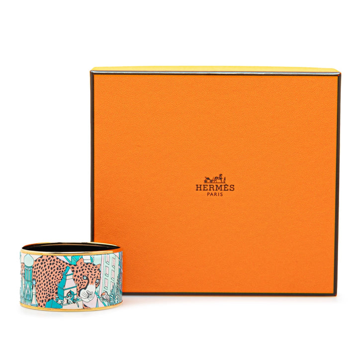 Top quality Hermes Extra Wide Enamel Bangle Costume Bracelet