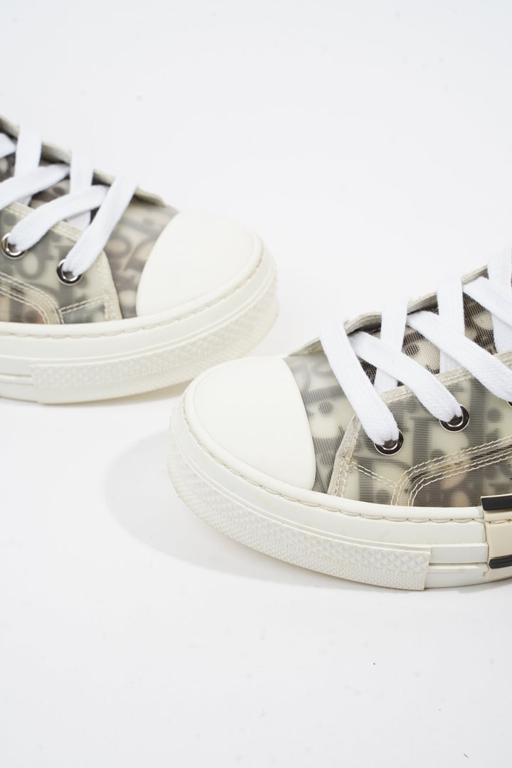 Christian Dior B23 High-top White / Black Oblique Canvas EU 37 UK 4