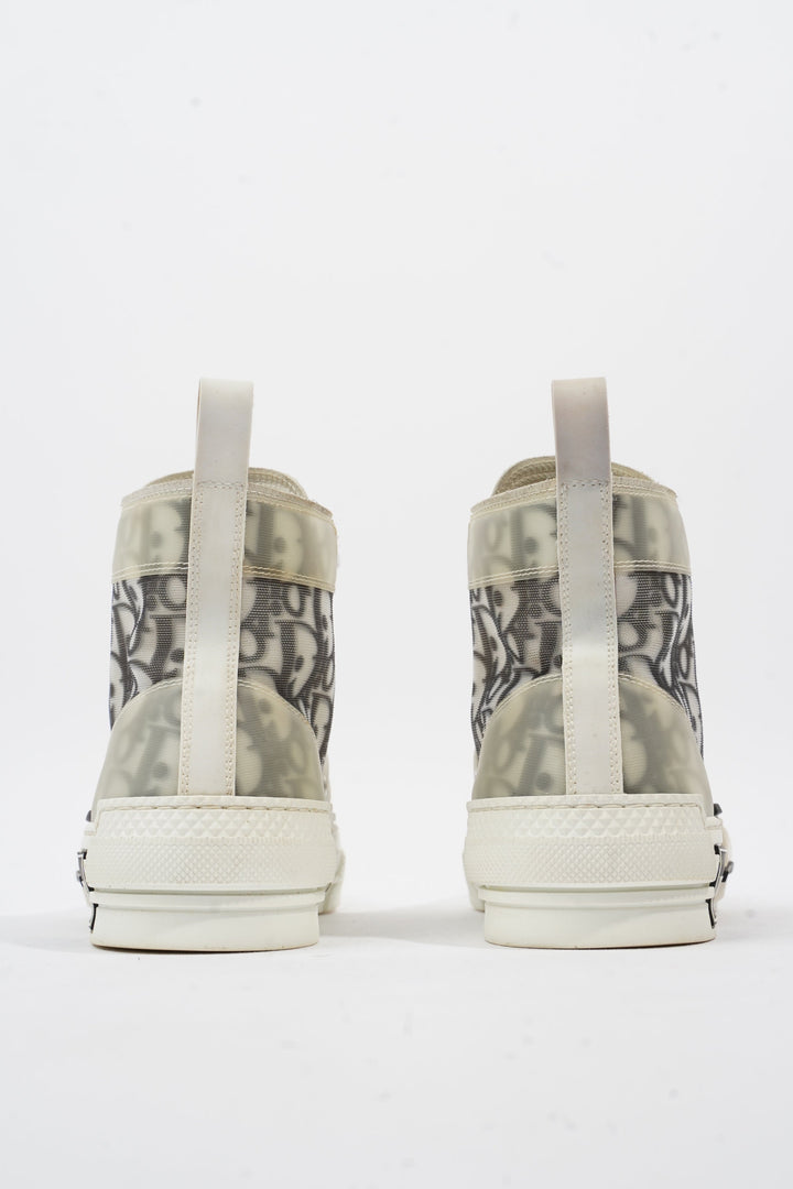 Christian Dior B23 High-top White / Black Oblique Canvas EU 37 UK 4