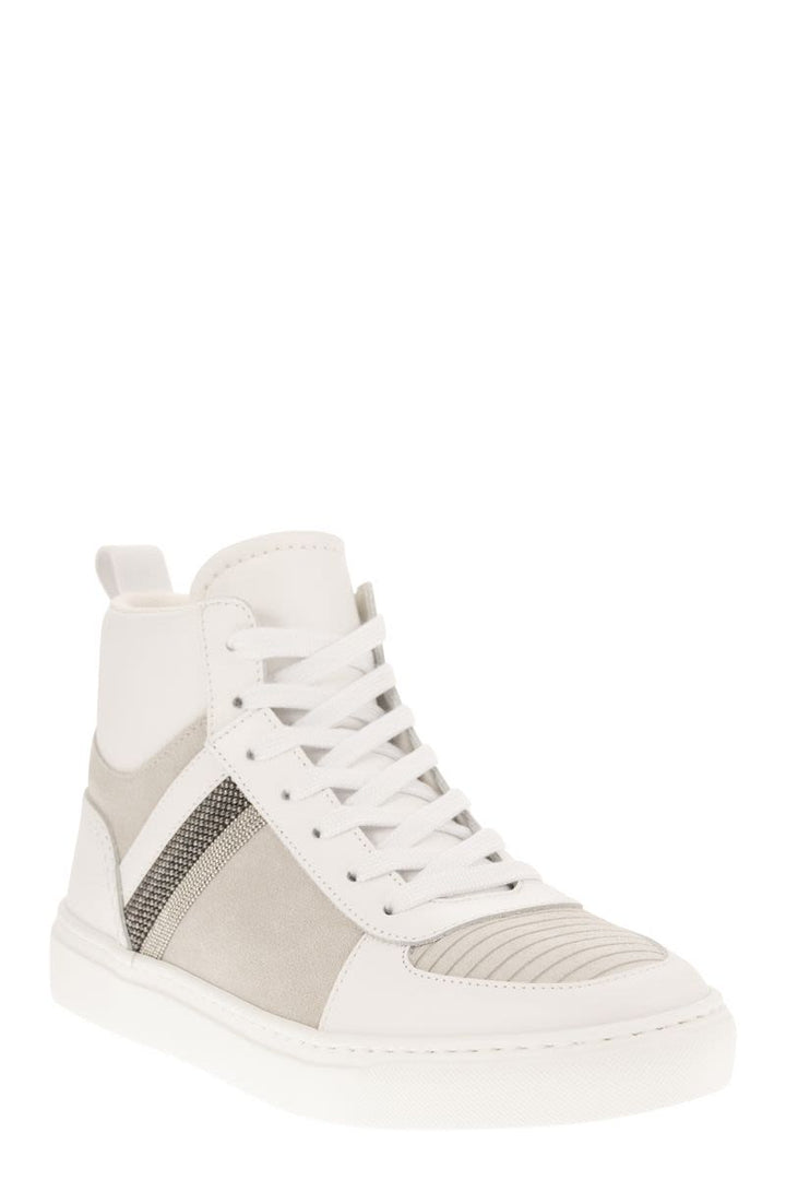 HIGH LEATHER SNEAKERS