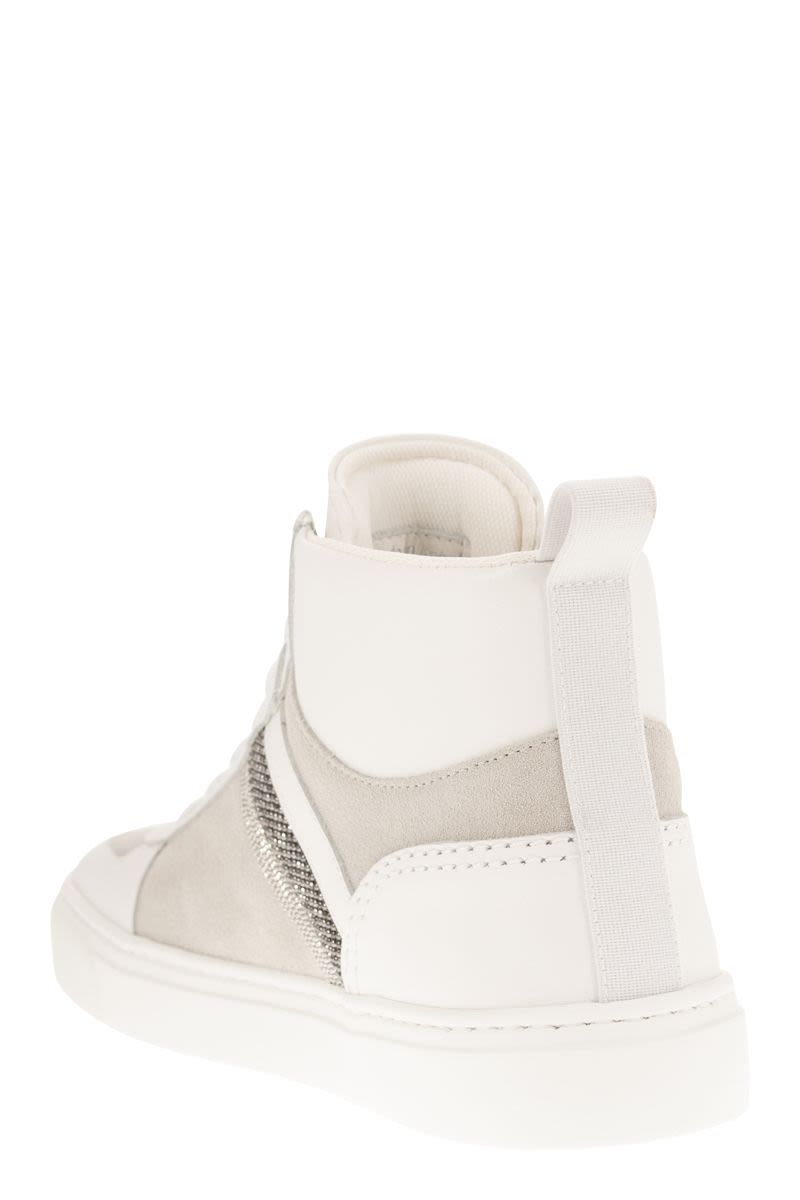 HIGH LEATHER SNEAKERS