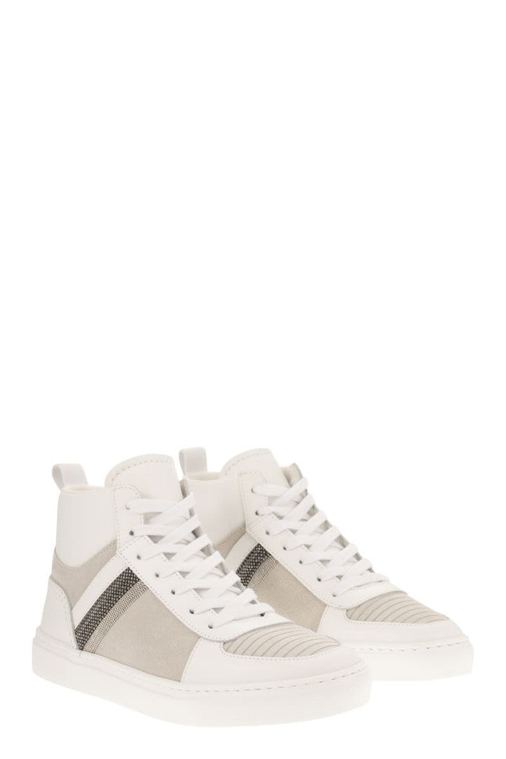 HIGH LEATHER SNEAKERS