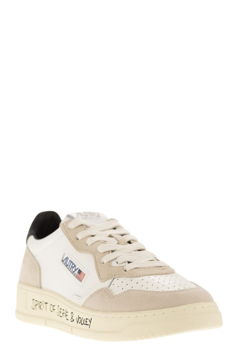 MEDALIST LOW - LEATHER AND SUEDE SNEAKERS