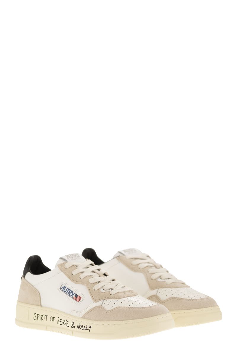 MEDALIST LOW - LEATHER AND SUEDE SNEAKERS