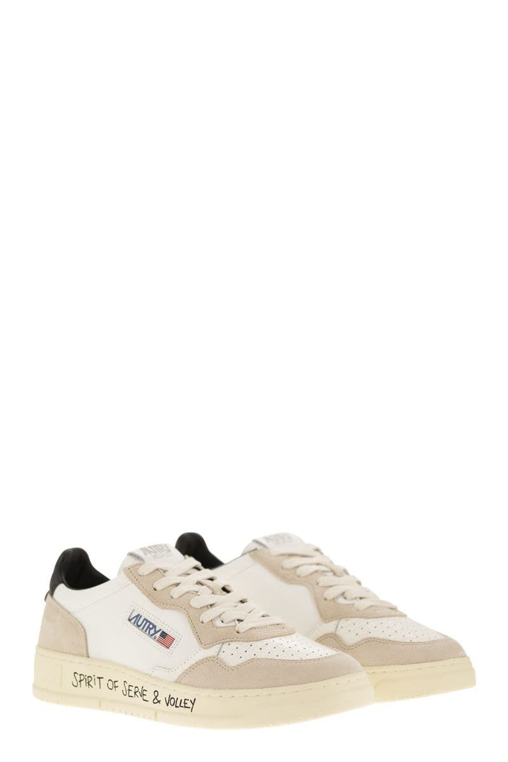 MEDALIST LOW - LEATHER AND SUEDE SNEAKERS