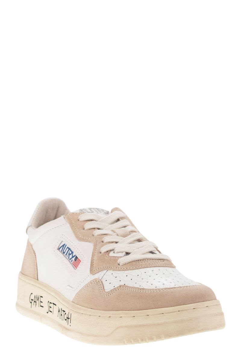 MEDALIST LOW - LEATHER AND SUEDE SNEAKERS
