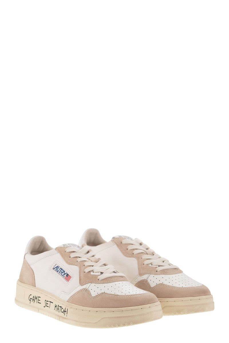 MEDALIST LOW - LEATHER AND SUEDE SNEAKERS