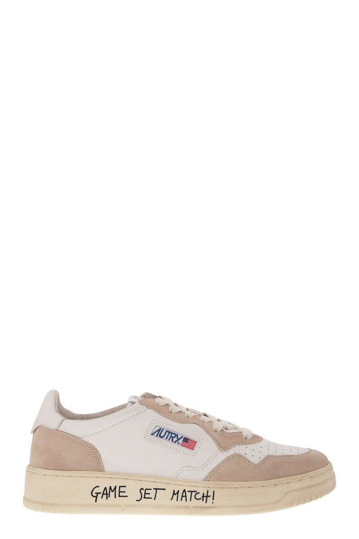 MEDALIST LOW - LEATHER AND SUEDE SNEAKERS