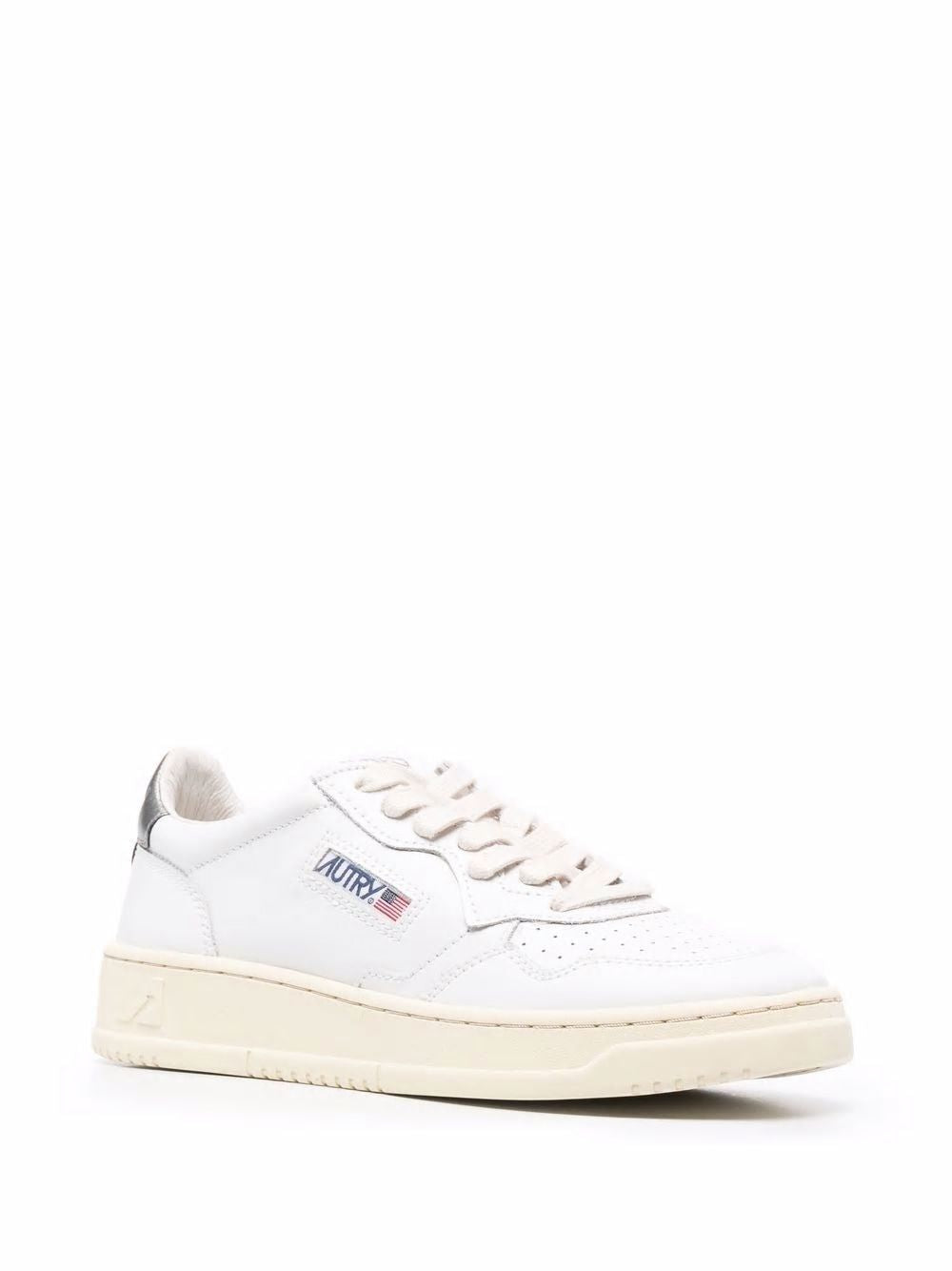 AUTRY 01 LOW WOM LEAT/LEAT WHT/SIL