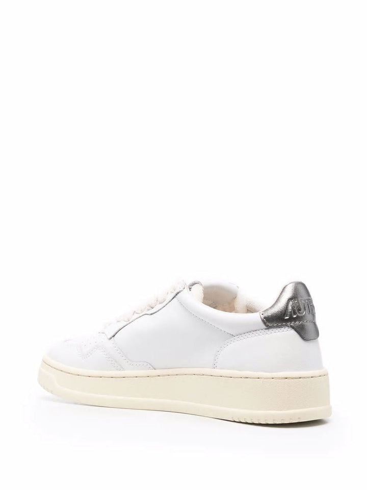 AUTRY 01 LOW WOM LEAT/LEAT WHT/SIL