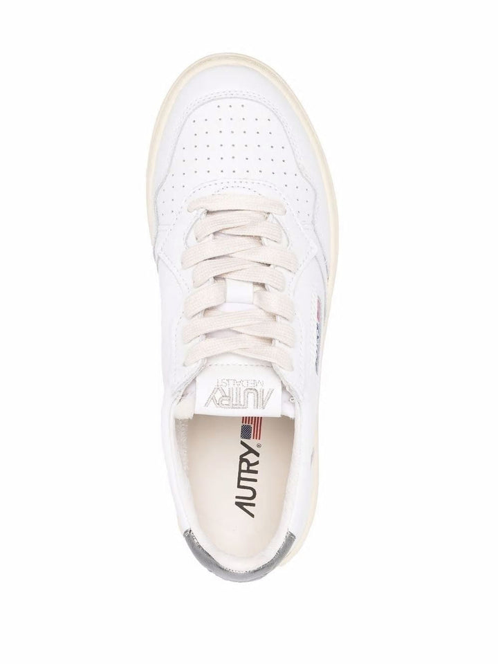 AUTRY 01 LOW WOM LEAT/LEAT WHT/SIL