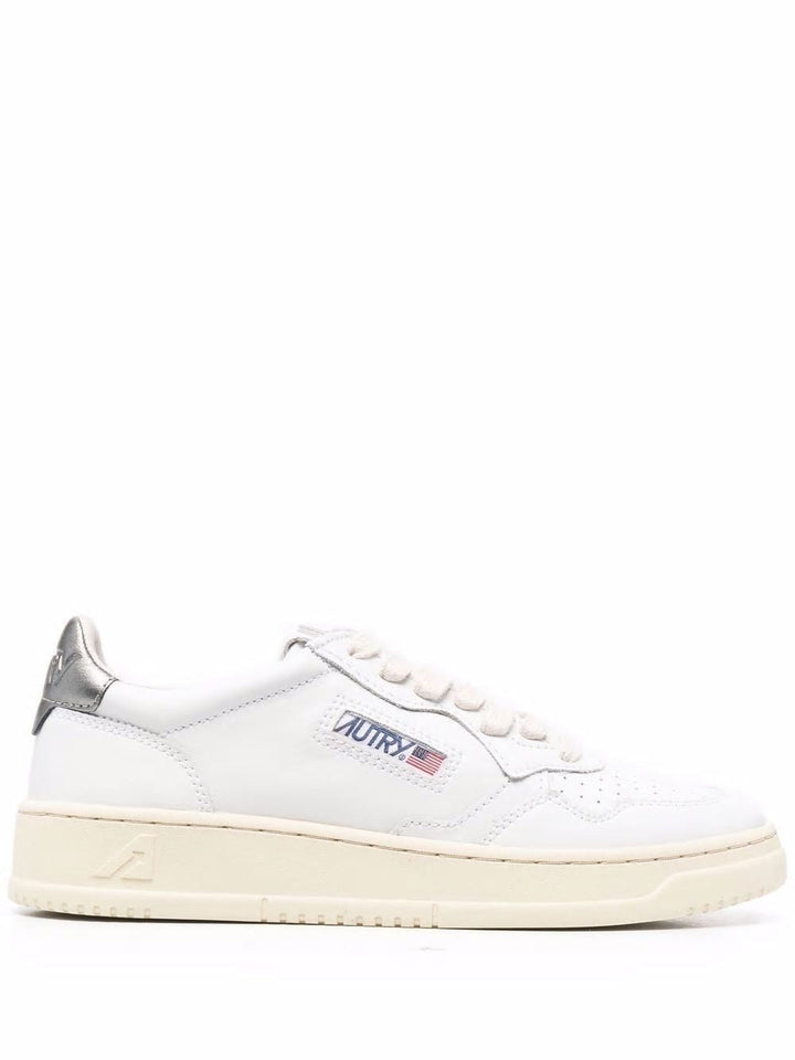 AUTRY 01 LOW WOM LEAT/LEAT WHT/SIL