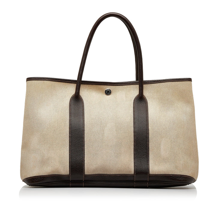 Beige Top quality Hermes Garden Party PM Tote Bag