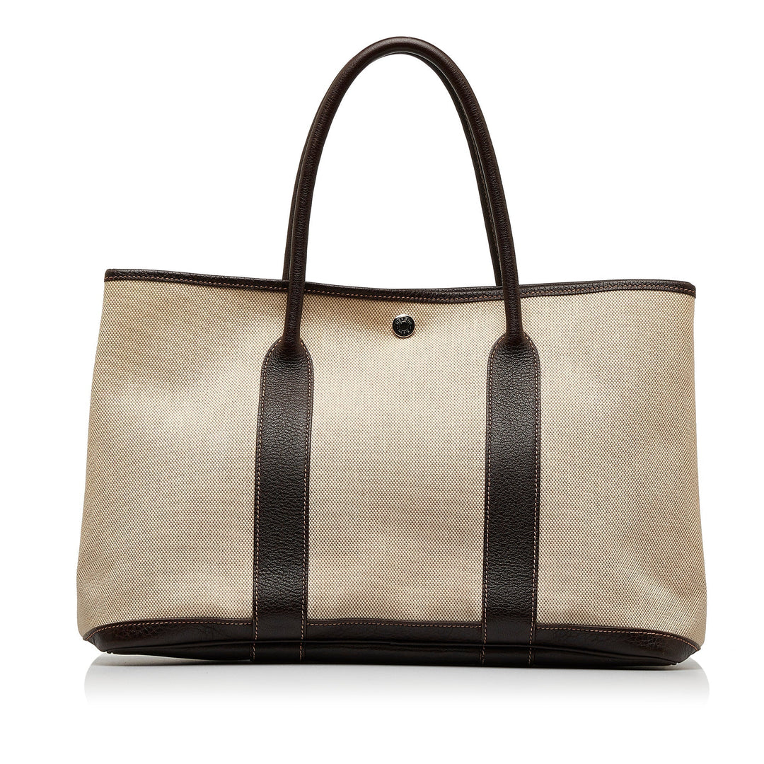 Beige Top quality Hermes Garden Party PM Tote Bag