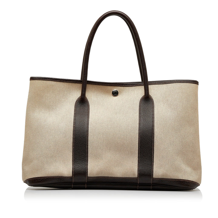 Beige Top quality Hermes Garden Party PM Tote Bag