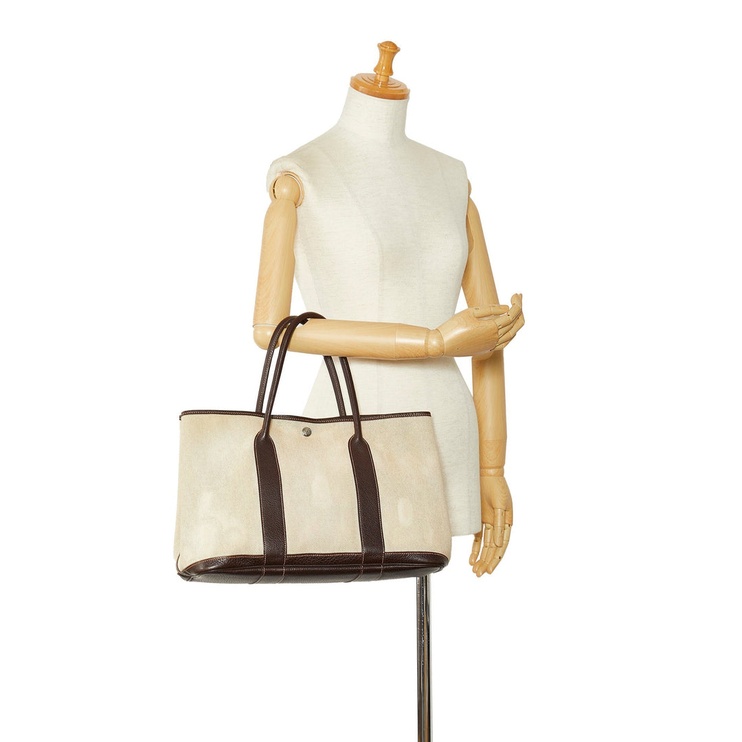 Beige Top quality Hermes Garden Party PM Tote Bag