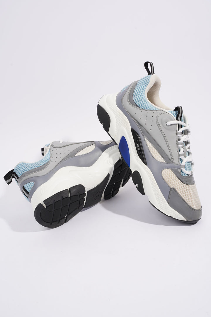 Christian Dior B22 White / Grey / Light Blue Mesh EU 44 UK 10
