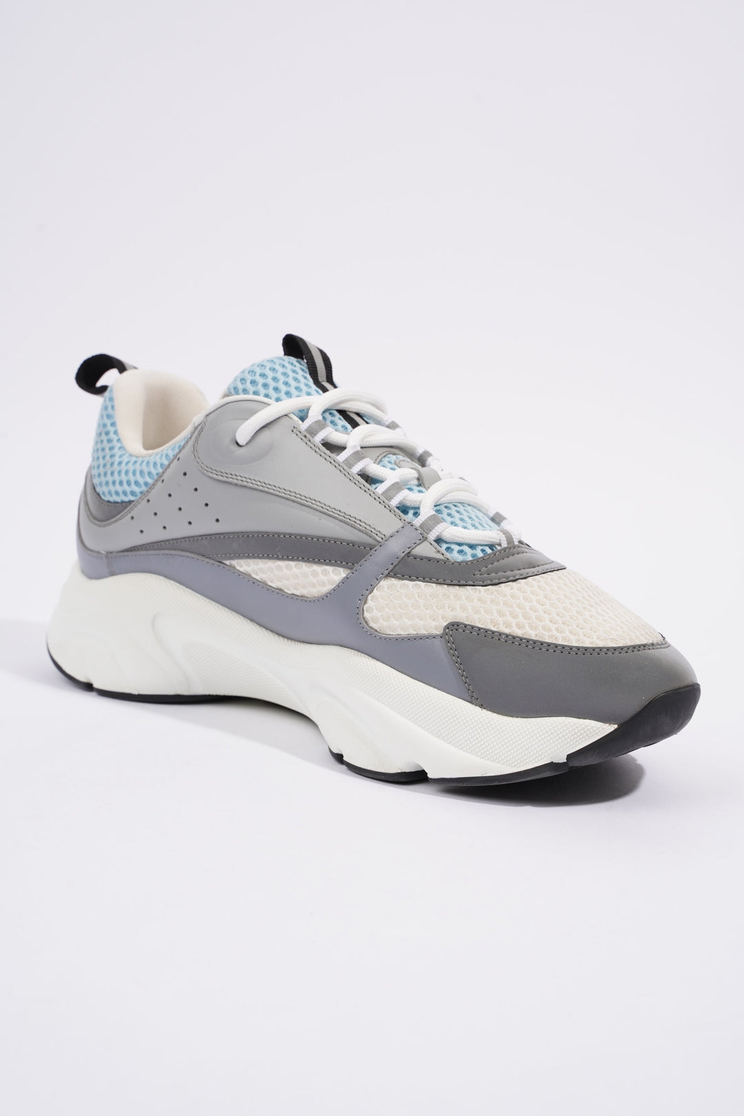 Christian Dior B22 White / Grey / Light Blue Mesh EU 44 UK 10