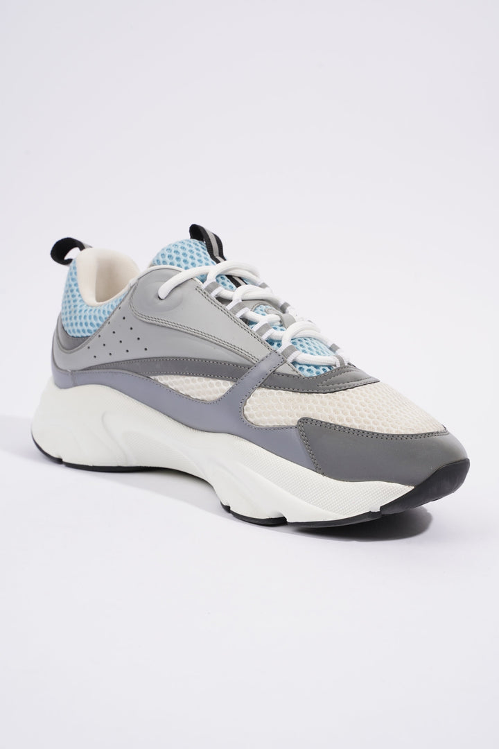 Christian Dior B22 White / Grey / Light Blue Mesh EU 44 UK 10